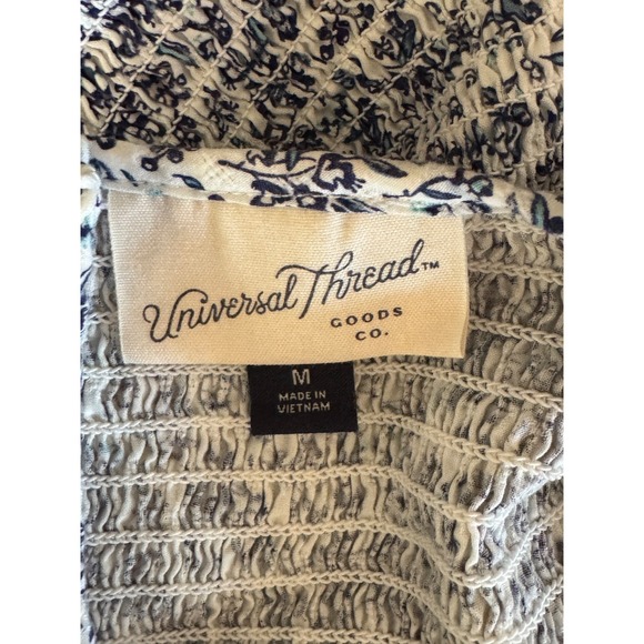 Universal Thread Long Sleeve Peasant Blouse - Cottage Core - Smocked - Size M - Picture 5 of 6